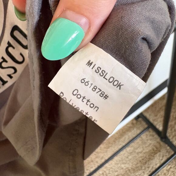 MissLook Janis Joplin Graphic Tank Band Tee Rockstar GF Gray Summer Fest Small - Picture 5 of 6